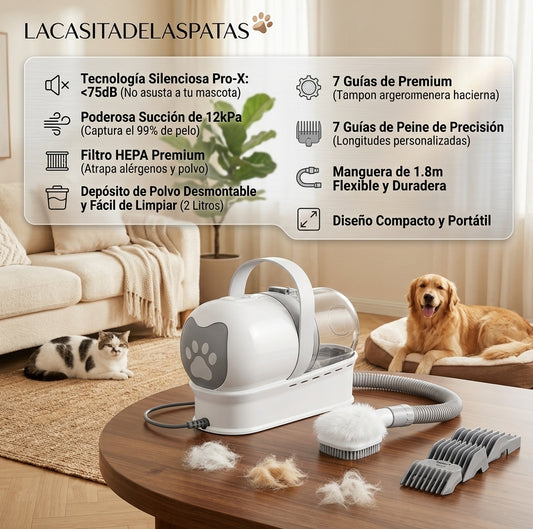 LACASITADELASPATAS-ASPIRADORA PARA PELOS DE MASCOTAS